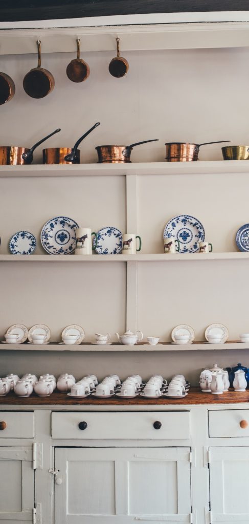 storing kitchen pots and pans