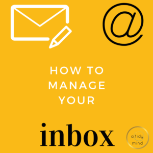 how to organise your emails
